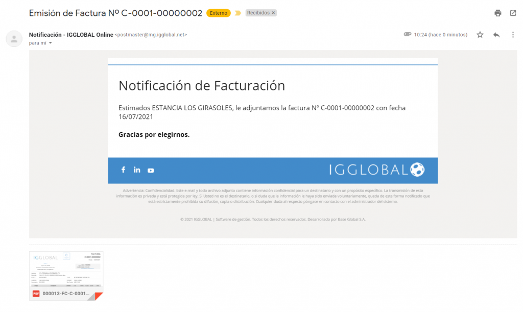 TEMPLETE MAIL FACTURA