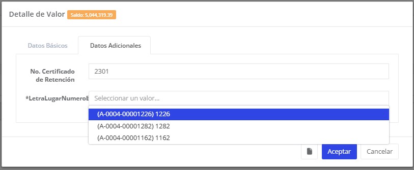 datos adicionales cobranza online
